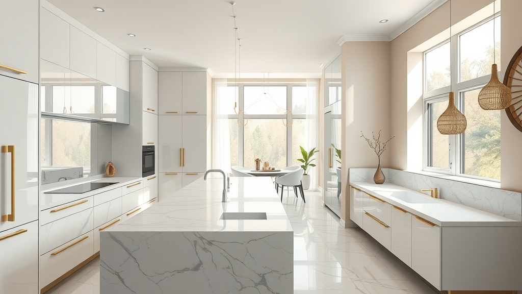 Elegant kitchen bathroom renovations showcasing modern design and quality finishes.