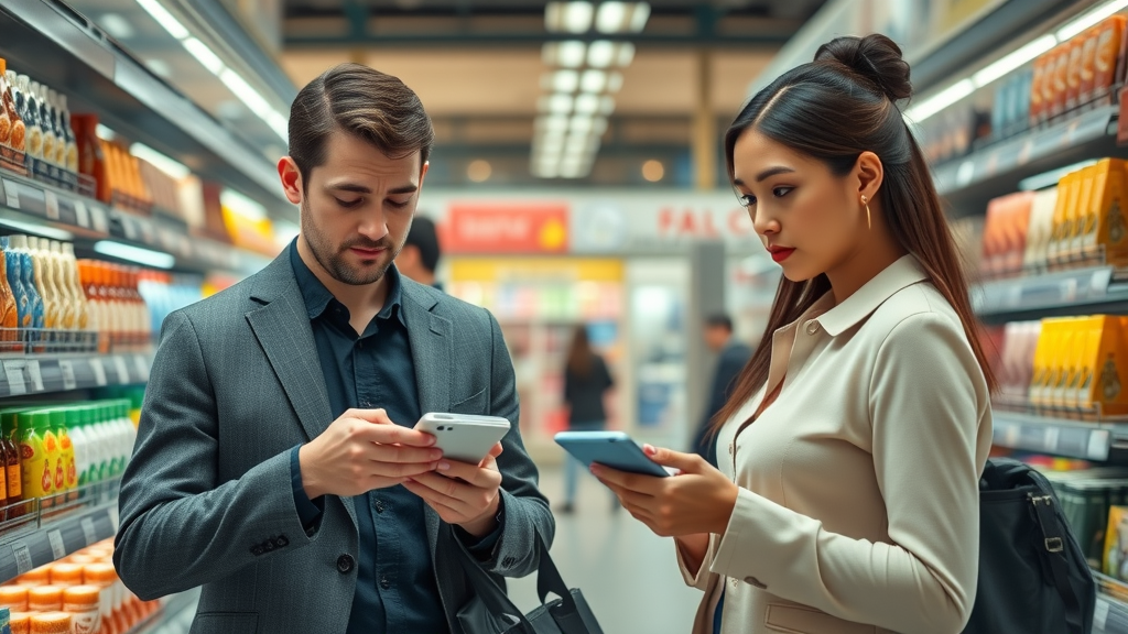 consumers comparing product prices impacted by rising tariffs and price levels