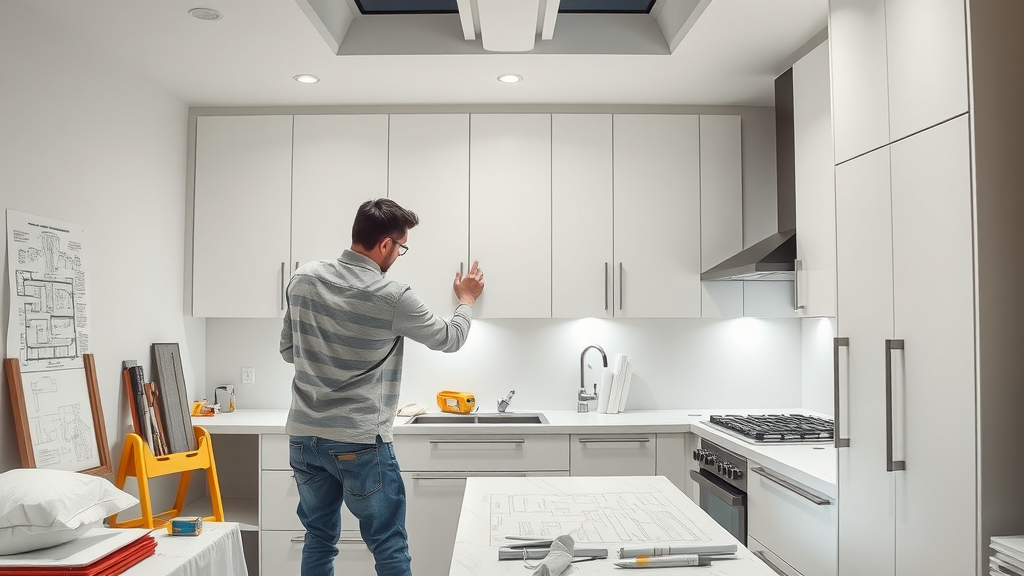 Professional at work delivering high-quality kitchen bathroom renovations.