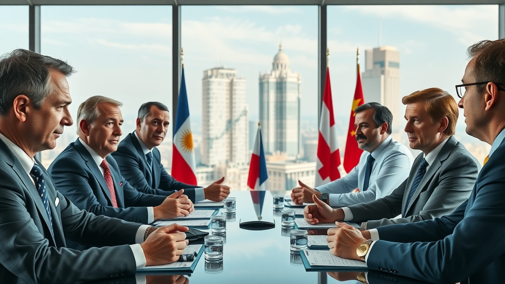United States international trade tariffs trade negotiations boardroom