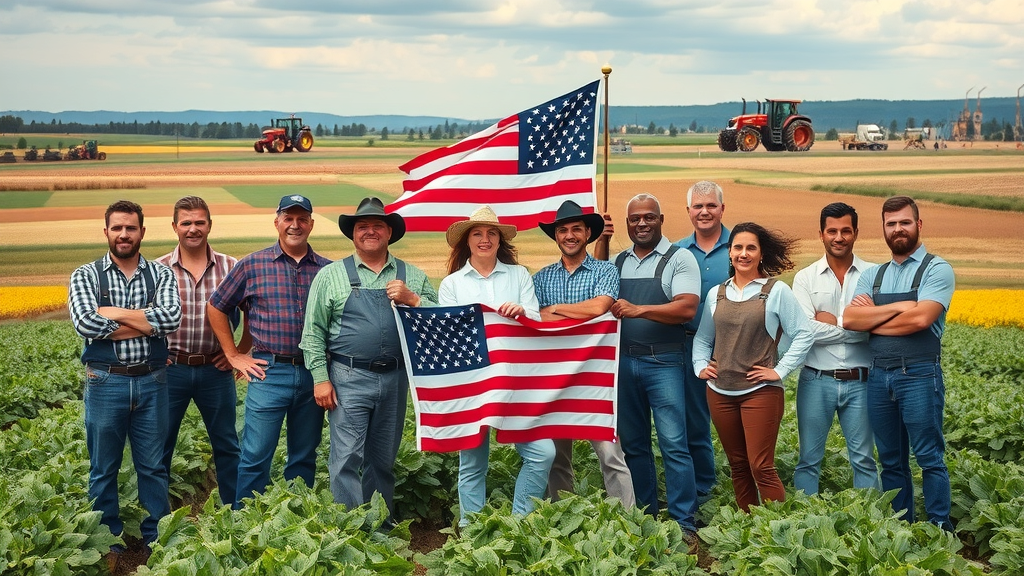 American farmers and manufacturers concerned about tariffs on import goods impacting exports and trade deficit