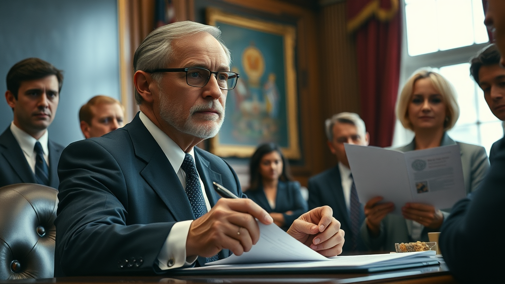 government official signing executive order on critical mineral supply chains mining