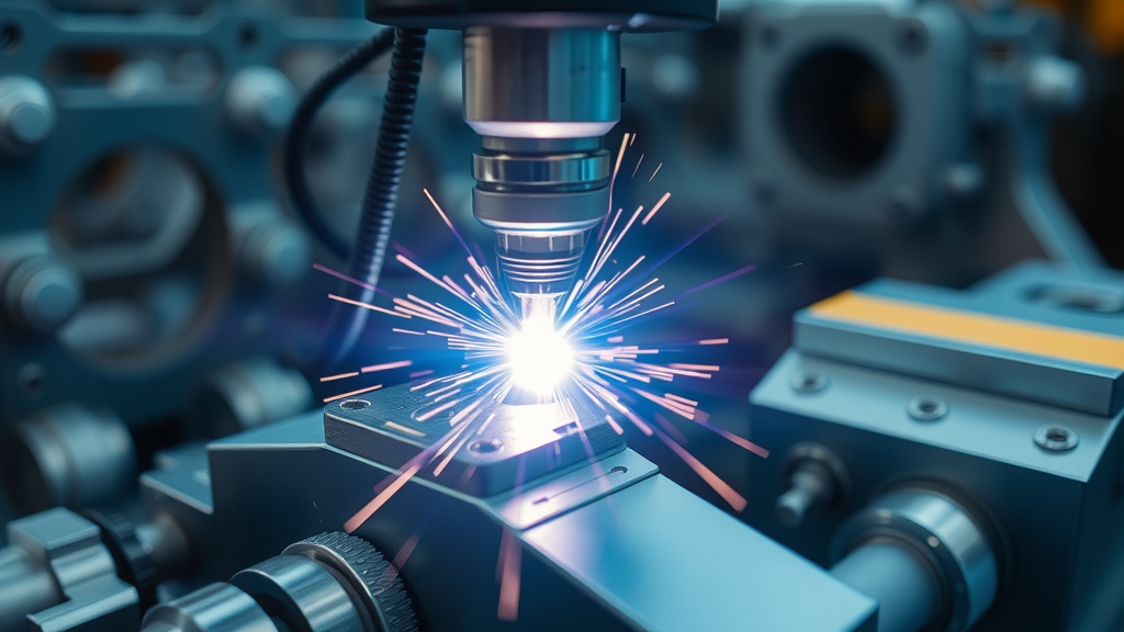 cutting-edge laser welding machinery with technician in industrial manufacturing environment | laser welding solutions