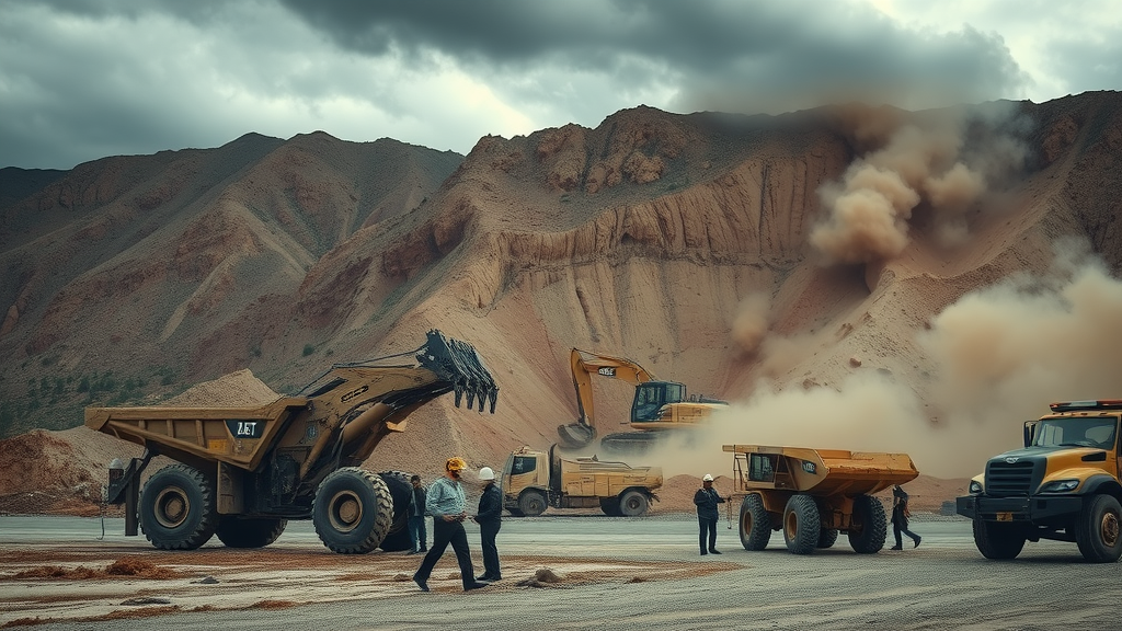 Natural disaster disrupting a critical minerals mining operation and supply chains