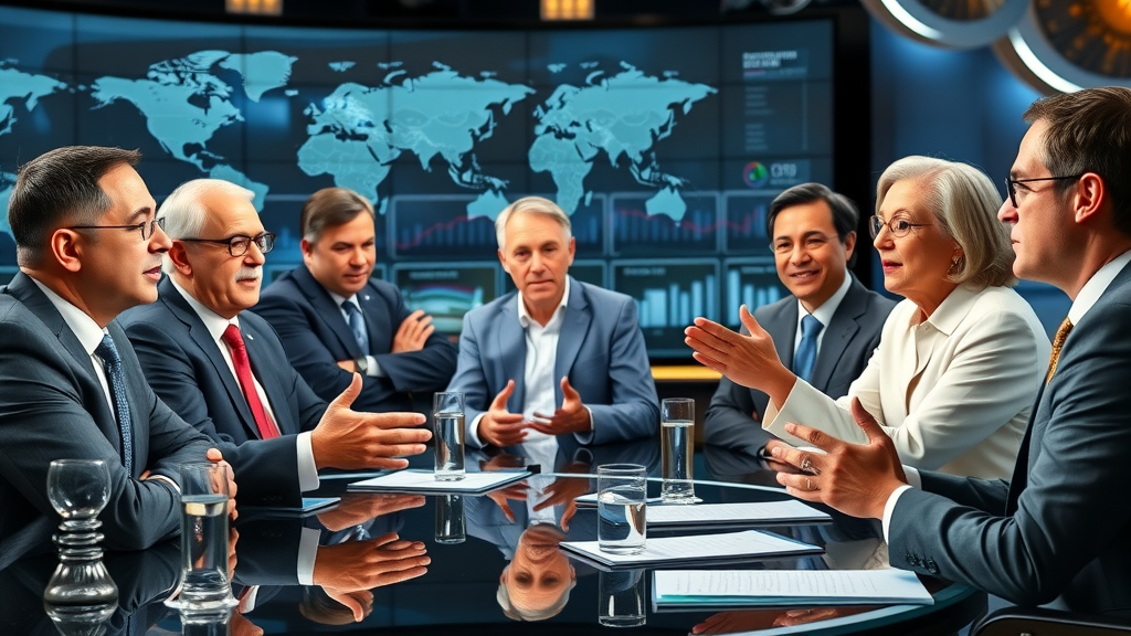 media panel of economies debating the inflation caused by tariffs