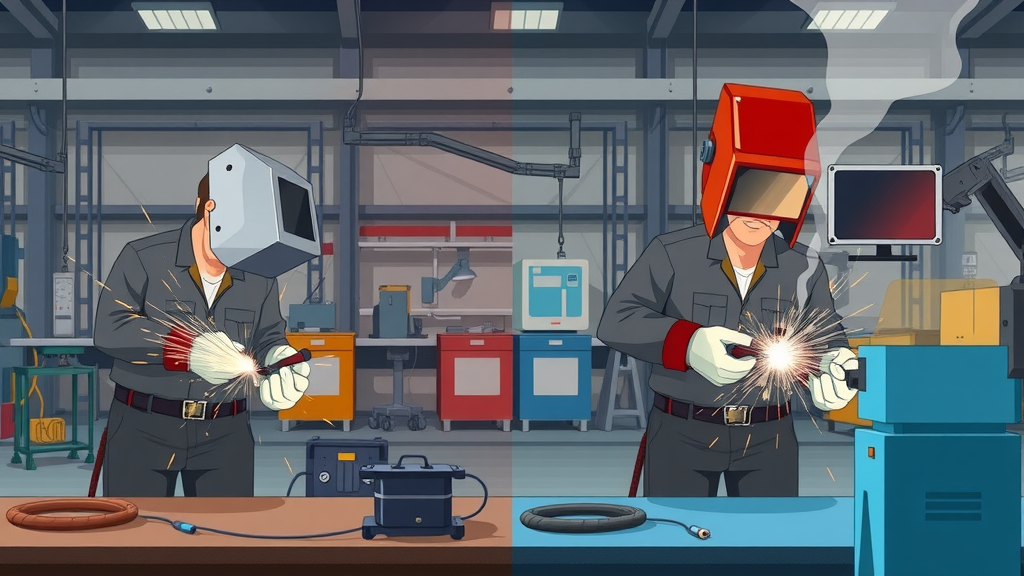 traditional welding machines versus laser welding industry trends visual