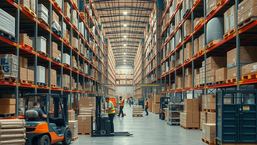 Warehouse team manages inventory efficiently despite tariff impact on suppliers.