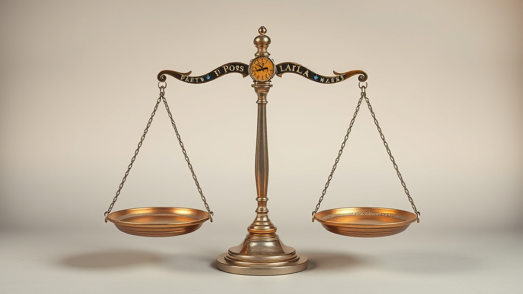 Balance scales showing pros and cons of tariffs on U.S. consumer prices