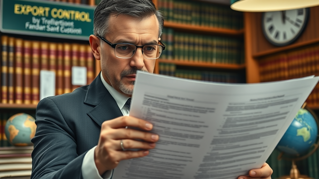 export control compliance officer legal documents globe law books