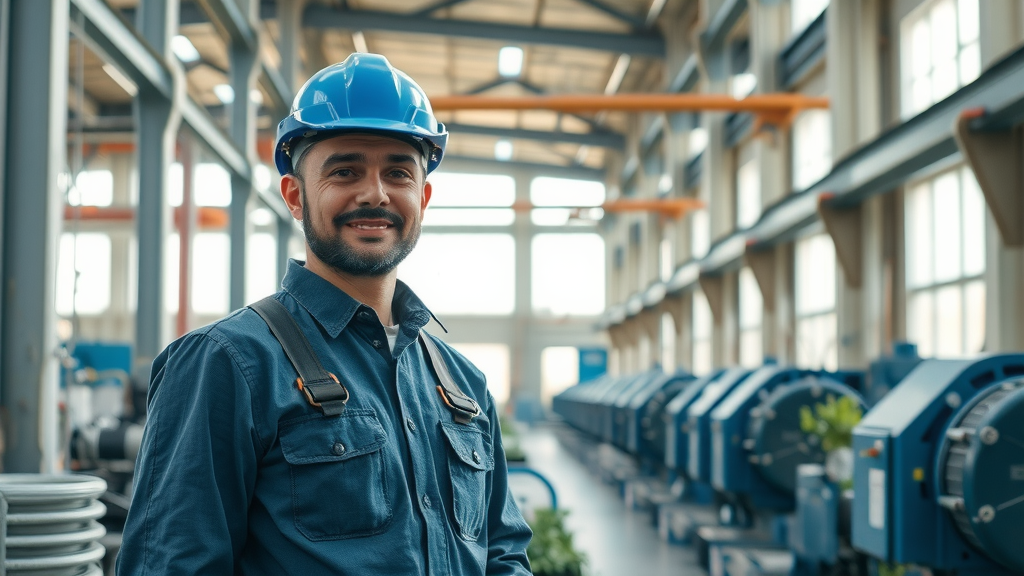Nucor worker in carbon-free facility leading sustainable steel production