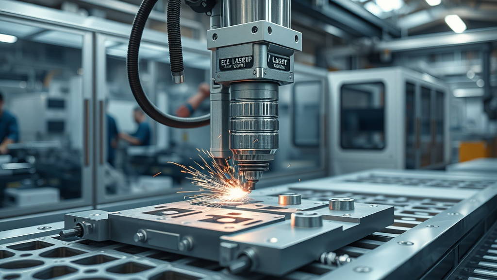 5-axis precision laser clean cutting machine performing high-tech manufacturing.