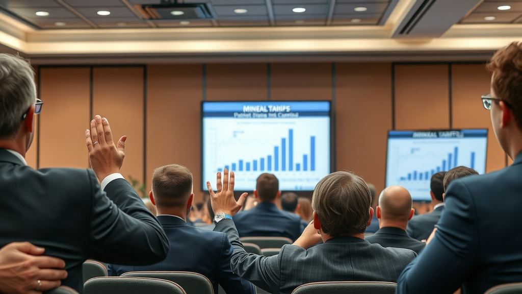 mineral tariff impact business panel audience questions tariff conference tariff graphs