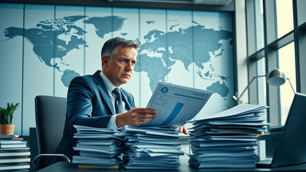 trade war tariffs global business worried executive