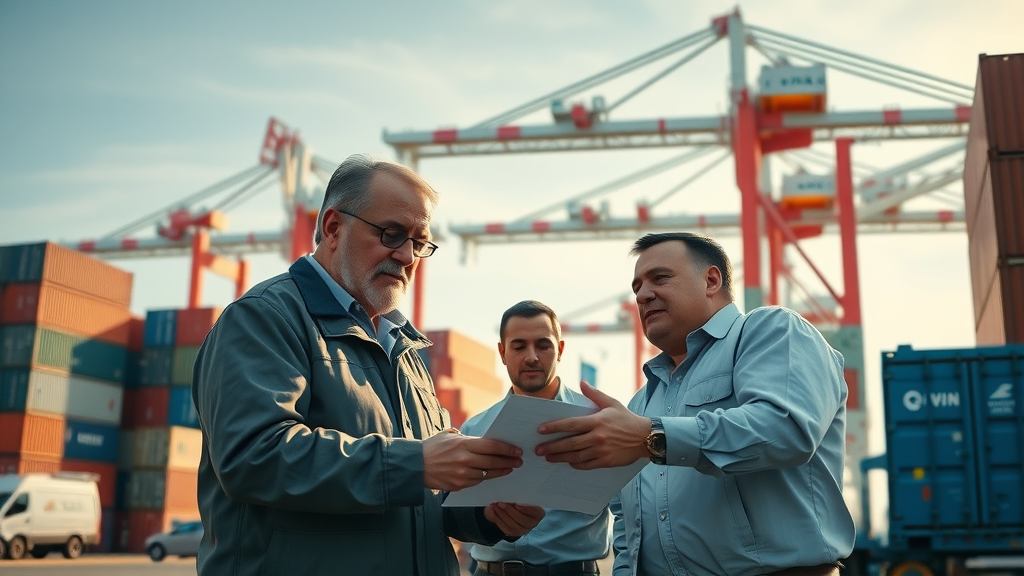 United States supply chain impacted by tariff regulation updates, shipping containers and supply chain management oversight.