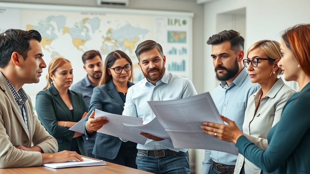 customs broker training programs professional classroom with diverse adult learners studying customs law