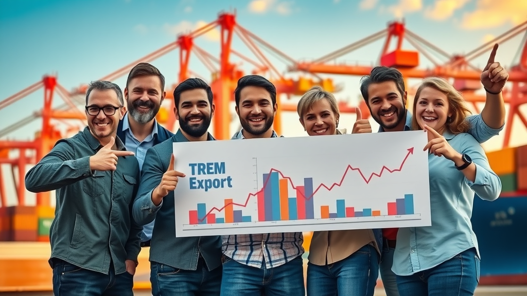 logistics team celebrating trade finance supply chain optimization