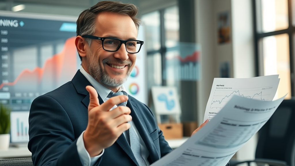 mineral industry taxation - mining executive reviewing profit graphs and tax documents