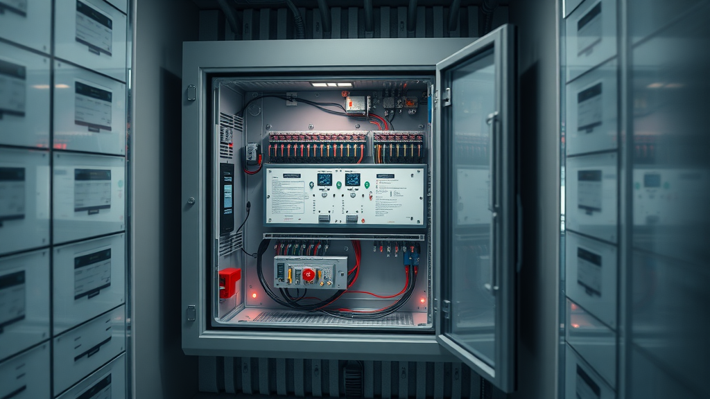 Custom fire & automation enclosure showcasing organized wiring and security features
