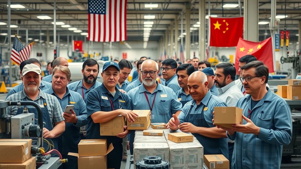 US factory workers and managers experiencing impact of tariffs on chinese goods