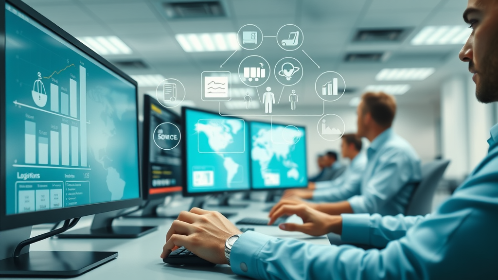 customs brokerage technology adoption digital customs software logistics infographic broker office environment
