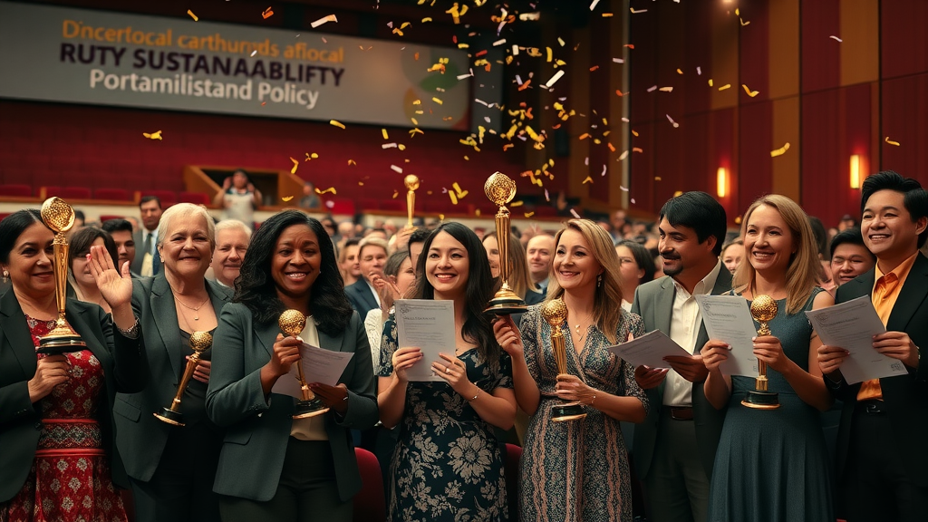 public policy pulse awards and accolades ceremony with diverse experts honored for innovative green policy