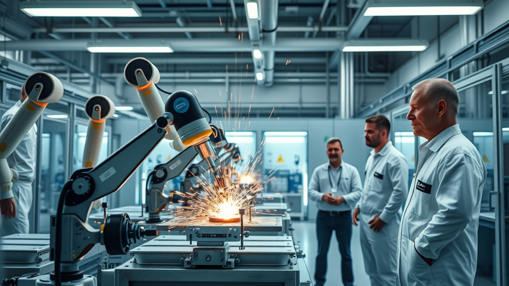 futuristic laser welding facility with laser welding industry trends in operation