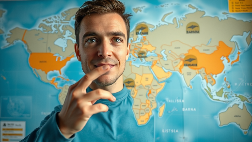 World map showing the impact of trade agreements and major global trade routes