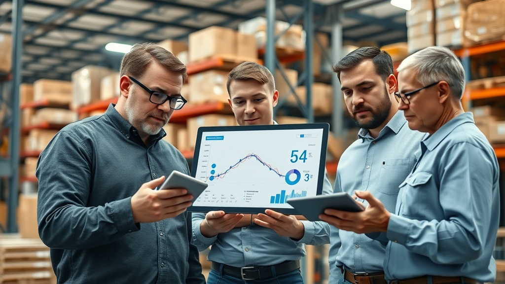Supply chain team planning strategies in warehouse in response to trade agreements