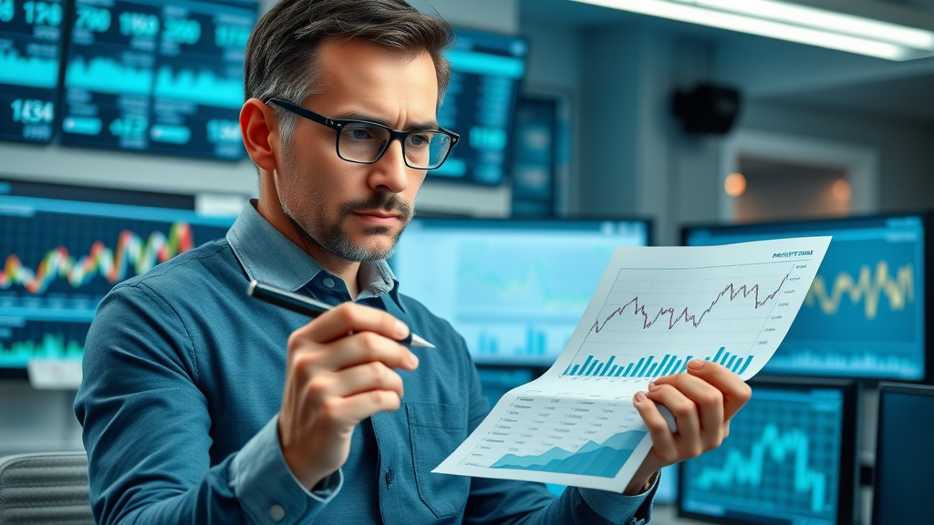 Economist analyzing price increases and tariff impacts on economic indicators, illustrating breakdown of economic effects of tariffs