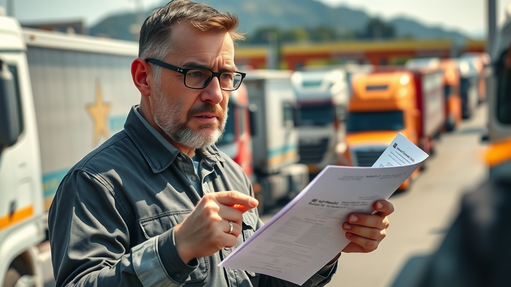 frustrated logistics manager cross-border trade regulations border delays