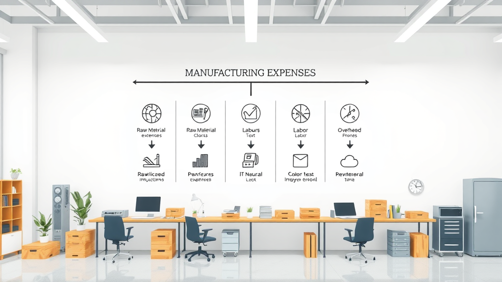 manufacturing cost categories infographic